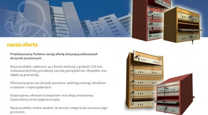 Przykładowa strona wewnętrzna prezentacji