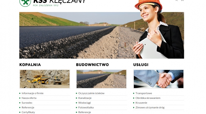 Widok strony głównej