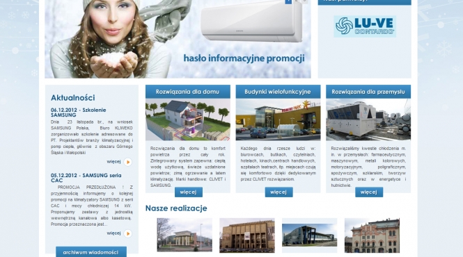 Widok strony głównej