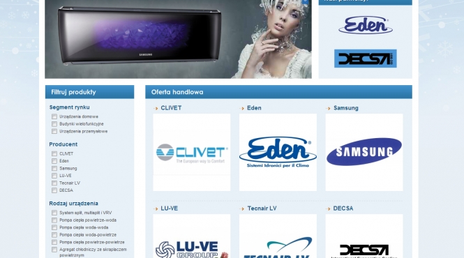 Widok kategorii w dziale ofertowym