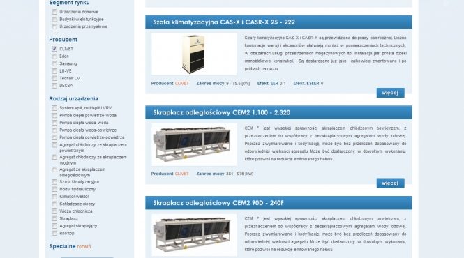 Widok listy produktów w kategorii