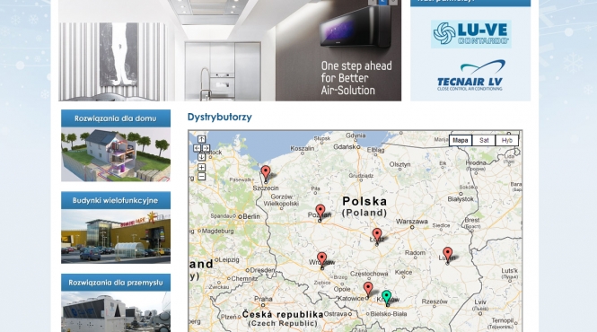 Widok listy dystrybutorów